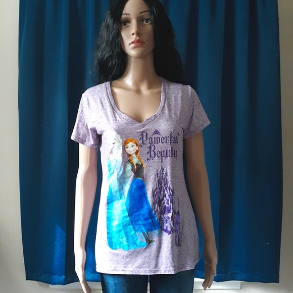 Disney Parks Frozen Princesses "Powerful Beauty" T-Shirt Disney World - Picture 1 of 5